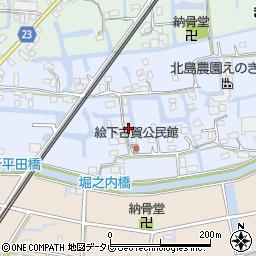 福岡県三潴郡大木町絵下古賀417周辺の地図