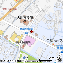 県警察大川庁舎周辺の地図