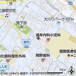 福岡県大川市榎津277周辺の地図