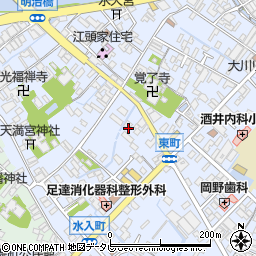 福岡県大川市榎津323周辺の地図