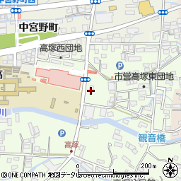 タケシタ調剤薬局八女店周辺の地図