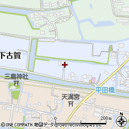 福岡県三潴郡大木町絵下古賀535周辺の地図