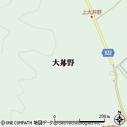 高知県高岡郡四万十町大井野周辺の地図