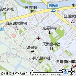 福岡県大川市榎津542周辺の地図