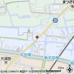 福岡県三潴郡大木町絵下古賀548周辺の地図