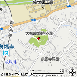 大智庵城跡公園周辺の地図