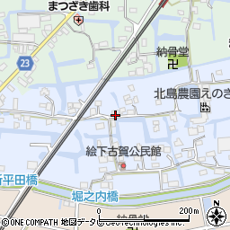福岡県三潴郡大木町絵下古賀411周辺の地図