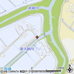佐賀県武雄市橘町大字片白266周辺の地図