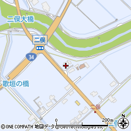 佐賀県武雄市橘町大字片白61周辺の地図