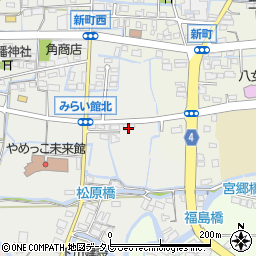 福岡県八女市稲富37-5周辺の地図