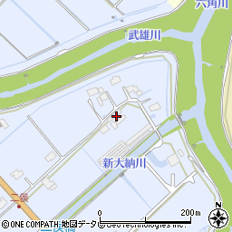 佐賀県武雄市橘町大字片白272-1周辺の地図