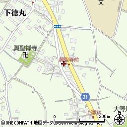 向オーキット周辺の地図