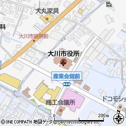 福岡県大川市酒見256-1周辺の地図