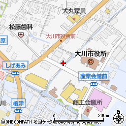 福岡県大川市酒見198周辺の地図