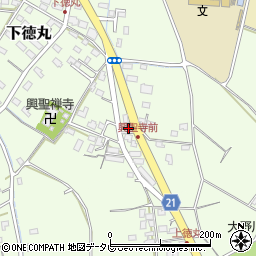 大分県大分市下徳丸377周辺の地図