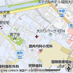 福岡県大川市榎津238-8周辺の地図