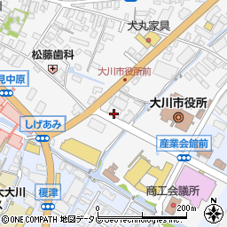福岡県大川市酒見200-1周辺の地図