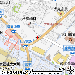 福岡県大川市酒見205-1周辺の地図