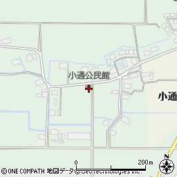 小通公民館周辺の地図