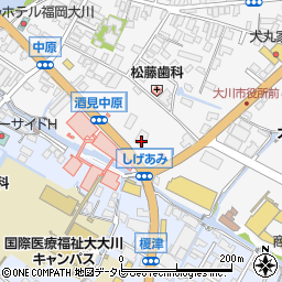 福岡県大川市酒見183周辺の地図