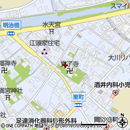 福岡県大川市榎津856周辺の地図