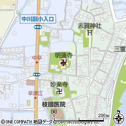 明蓮寺周辺の地図