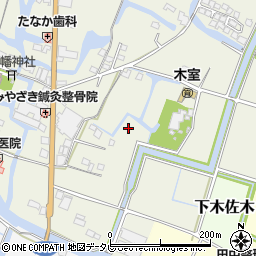 福岡県大川市大橋周辺の地図
