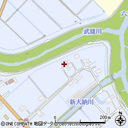佐賀県武雄市橘町大字片白96周辺の地図