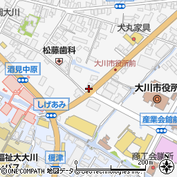 福岡県大川市酒見200-4周辺の地図