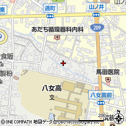 福岡県筑後市和泉230-2周辺の地図