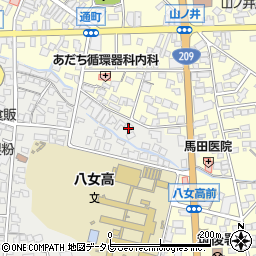 福岡県筑後市和泉230-1周辺の地図