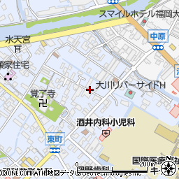 福岡県大川市榎津236周辺の地図