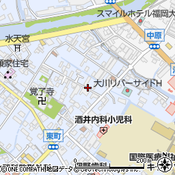 福岡県大川市榎津236周辺の地図