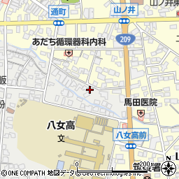 福岡県筑後市和泉230-3周辺の地図