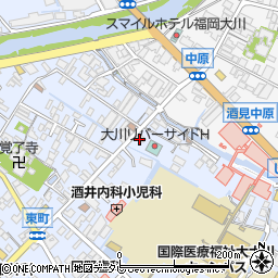 福岡県大川市榎津219-4周辺の地図