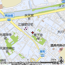 福岡県大川市榎津857周辺の地図