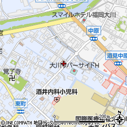 福岡県大川市榎津220周辺の地図