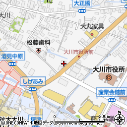 福岡県大川市酒見195周辺の地図