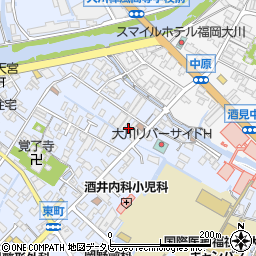福岡県大川市榎津223-3周辺の地図