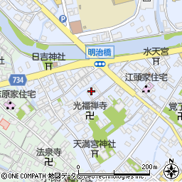 福岡県大川市榎津676周辺の地図