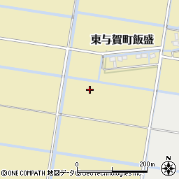 佐賀県佐賀市東与賀町大字飯盛周辺の地図