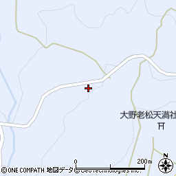 大分県日田市前津江町大野周辺の地図