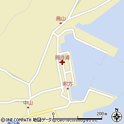 筒井浦周辺の地図
