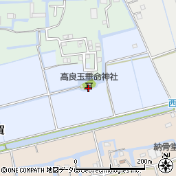 高良玉垂命神社周辺の地図