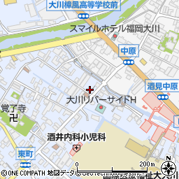 福岡県大川市榎津941周辺の地図