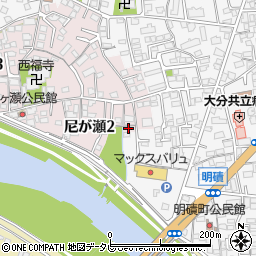 大分県大分市尼が瀬2丁目2-1周辺の地図