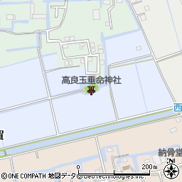 福岡県三潴郡大木町絵下古賀64周辺の地図