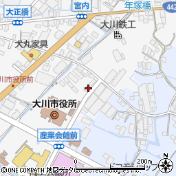 大川電気工事業協同組合周辺の地図