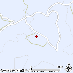 大分県玖珠郡九重町後野上1972周辺の地図