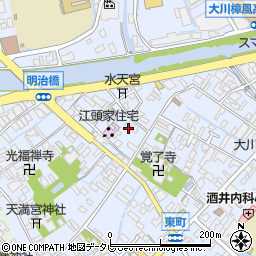 福岡県大川市榎津860周辺の地図
